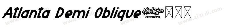 Atlanta Demi Oblique字体转换